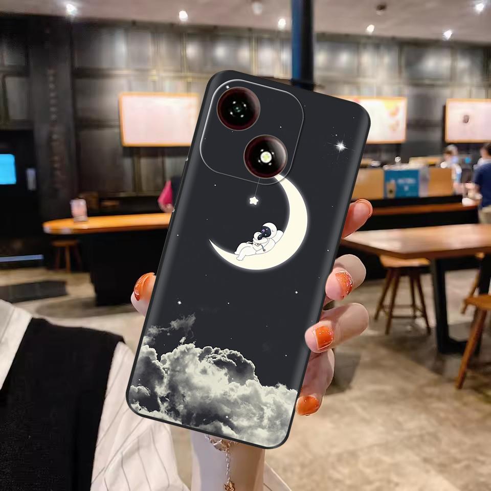 Stoßfeste Hülle für ZTE Blade A35e Z2466 Hülle Cartoon Silikon Stoßfänger Weiche Handyhülle für ZTE Blade A35 A35e A55 A75 Rückseite