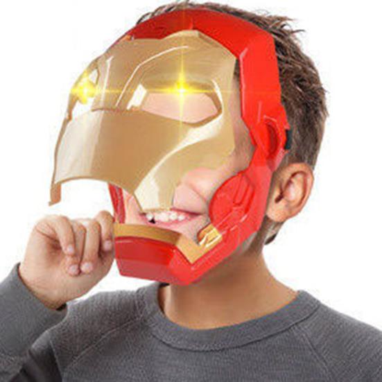 Lighting Effect Festival Masque Sounding Plastic Iron Man Masque Prop for Home