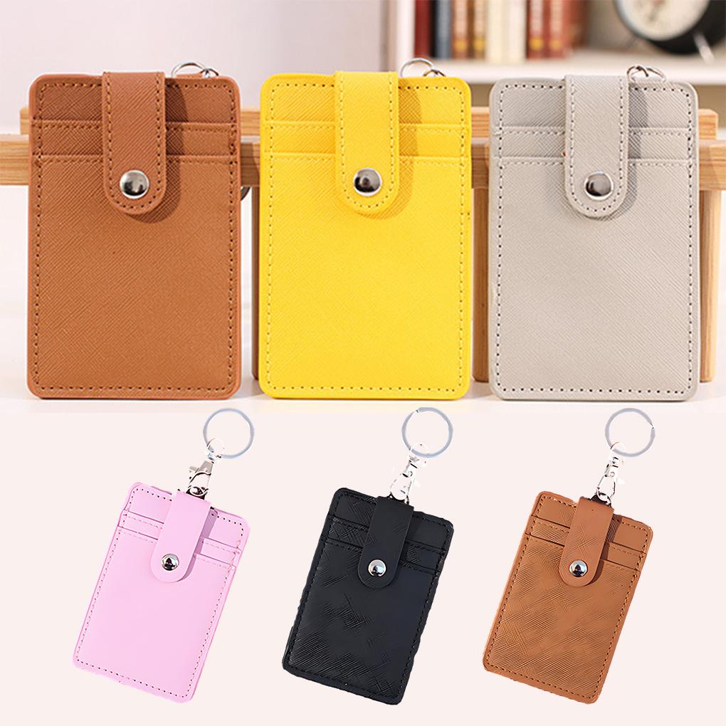 Portable ID Card Holder ID Cards And Bus Cards Easily Accessible With Unique Versatile PU Nice Gifts