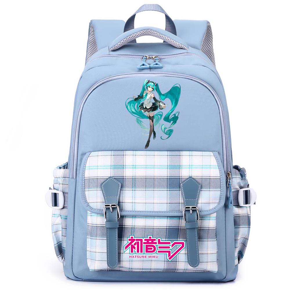 Anime Hatsune Miku Printed Large Capacity Backpack for Teenger Student Girl Boy Schoolbag Bookbag Women Waterproof Travel Bag Bookbag Mochila Gift