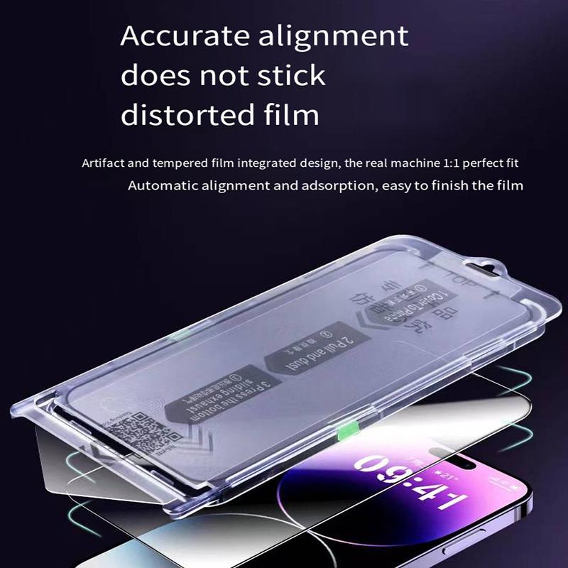 1Pc High Definition Screen Protector for IPhone 16 15 Pro Max XR X XS HD Tempered Glass Dust Free Installation