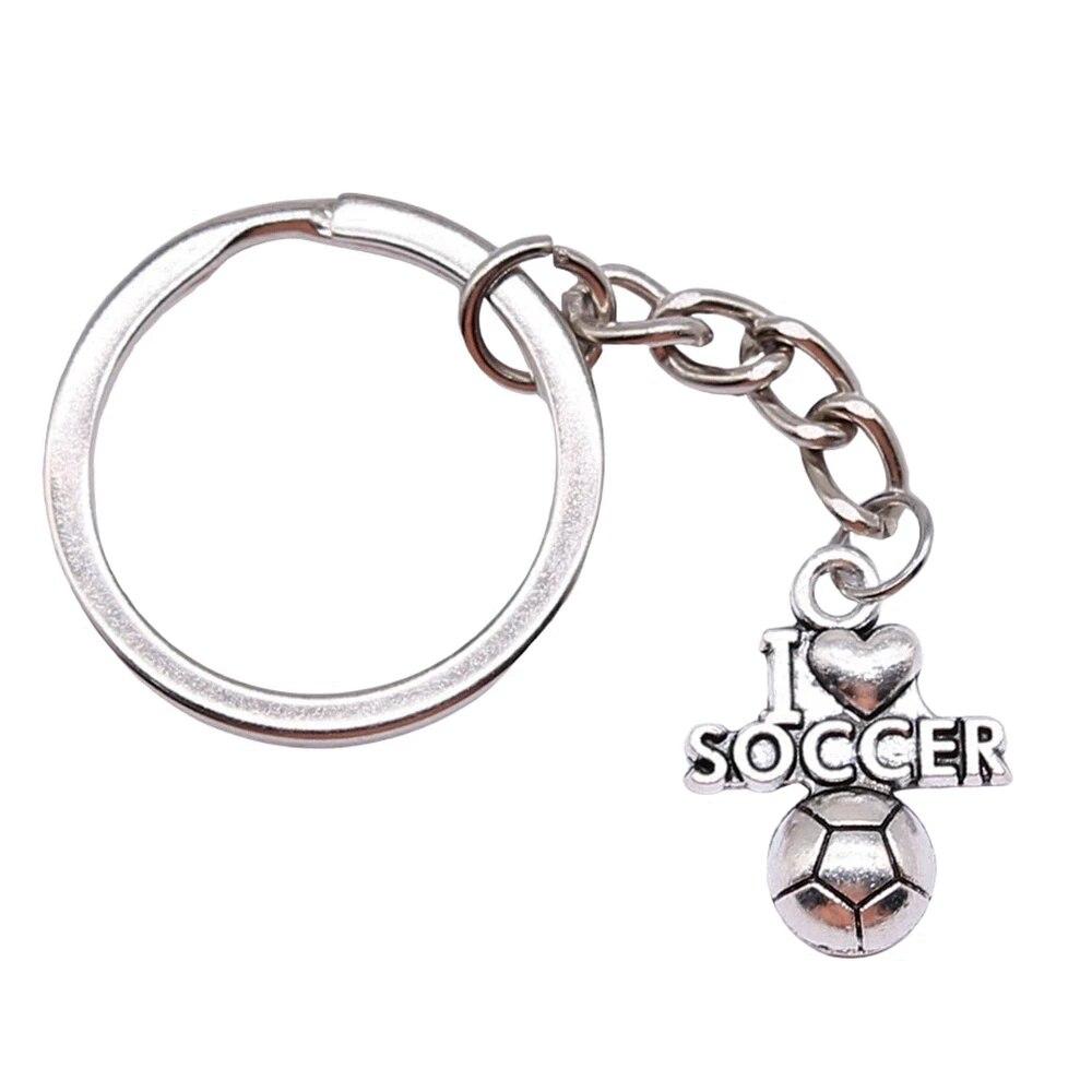 I Love Tags Keychains Decoration Popular Vintage Jewelry Ring Size 28Mm