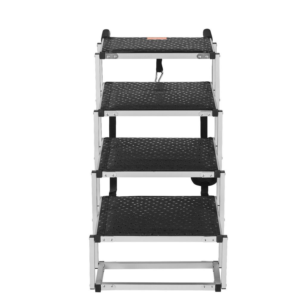Dog Stair for Cars 4-step Folding Dog Steps Aluminum Loads up to 150 lbs