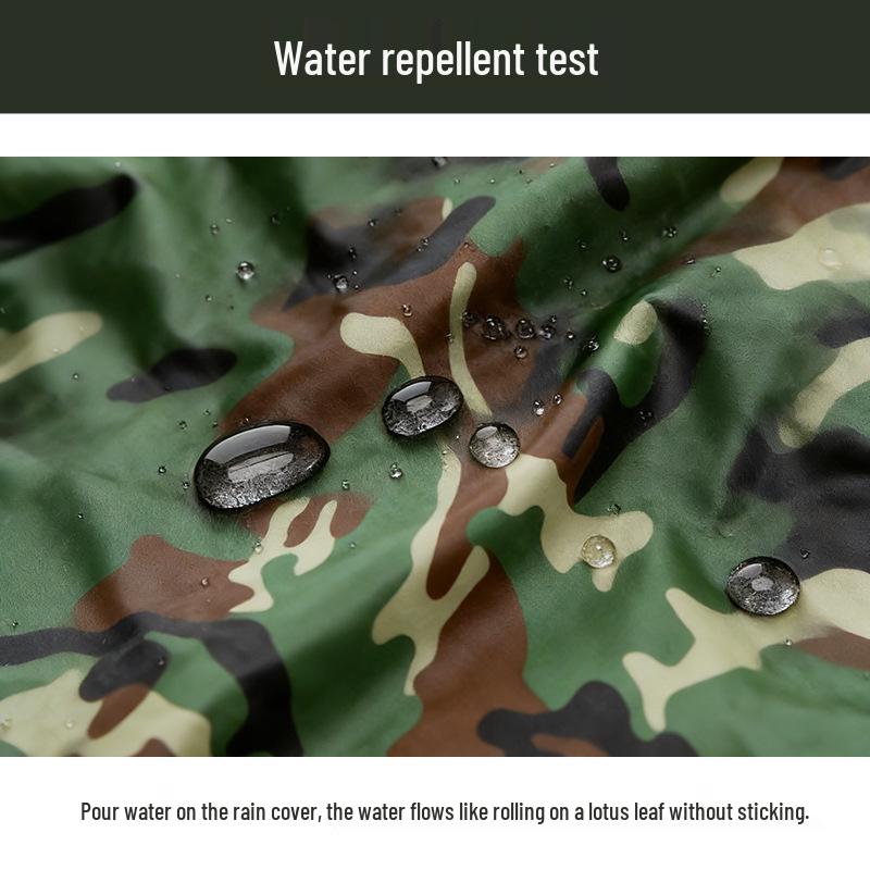 Camouflage 80L Wasserdichter Digitaler Rucksack mit Regenhülle – Ideal für Wandern, Trekking, Radfahren und Schule.