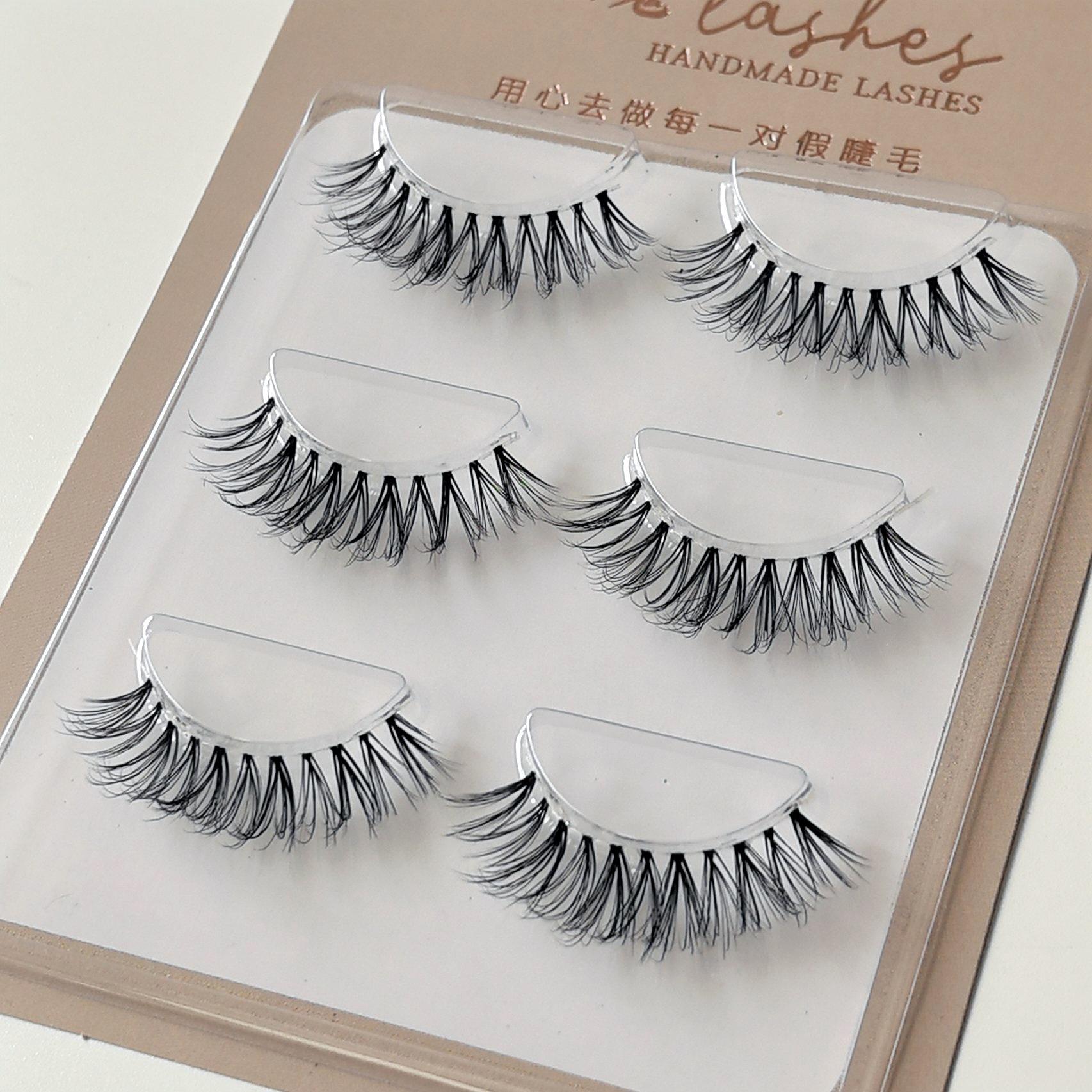 

Thick, Curly Faux Mink Lashes with Fine Soft Stem and Transparent Band