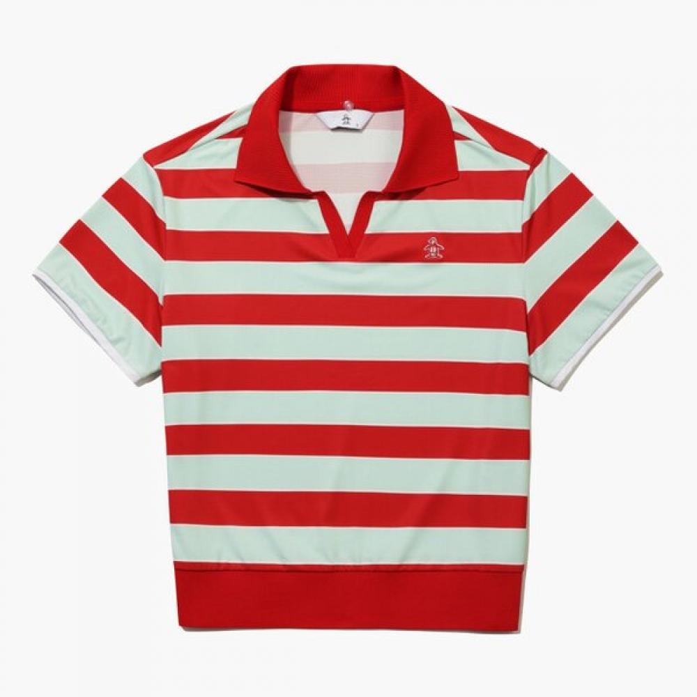 MunSingwear Women S STripe LayeRed T ShirT Red mr222lTS47