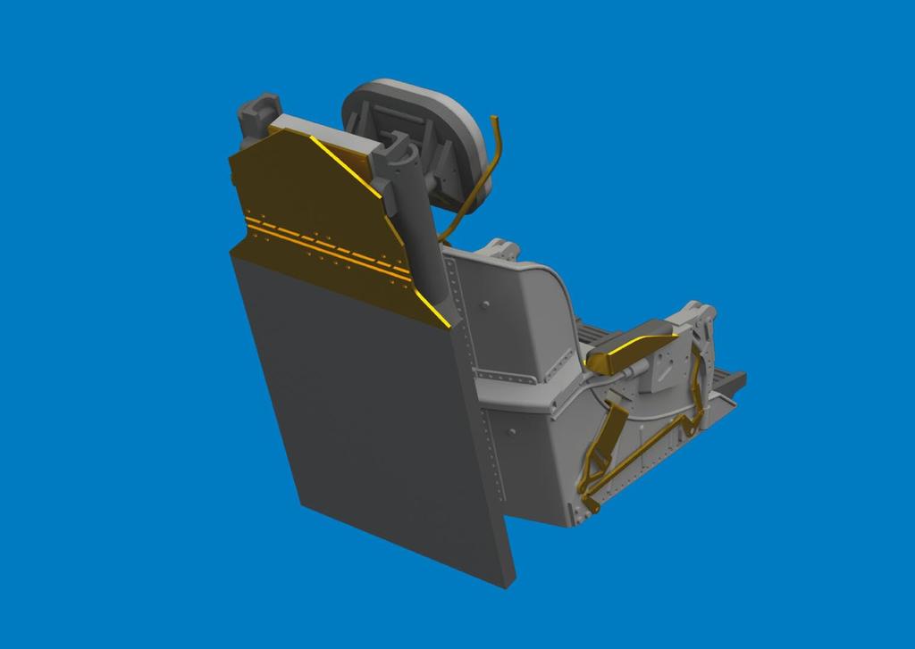 Eduard 1/48 Brassin F-86F Ejection Seat (for Hasegawa) Plastic Model Kit Parts EDU6481056 (Airplane)