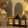 Batteridrevet lanterne Ramadan Skrivebords-LED-lampe Retrostil Unikt design Miljøvenlig Drevet Dekorativ Hængende stearinlys