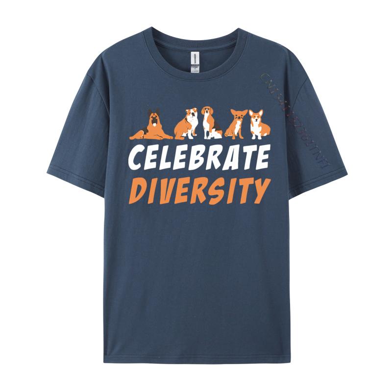 Clothing Tops Shirts Celebrate Diversity Shepard Bulldog Fitted Group Cotton Youth Top Tshirts Wholesale Tshirts 100 Pcs