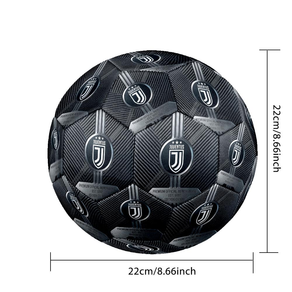 Pallone da calcio a tema Juventus FC Taglia 5 Pallone da calcio Tocco Morbido Pallone da calcio Professionale per Allenamento per Sport all'Aperto