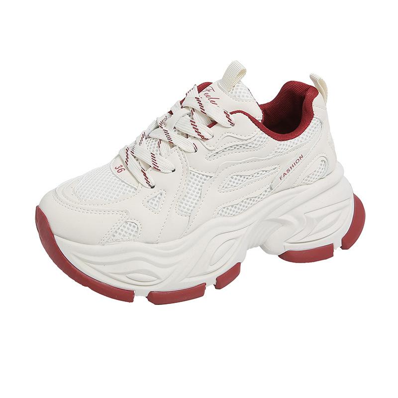 Korean version of the new dad shoes for women 2025 spring student sports running shoes casual shoes platform height increase FB9962