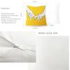 Summer Yellow Pineapple Leaf Print Pillow Case Home Decor 100% Polyester Throw Pillow Cover for Sofa Funda Cojin 45*45 Cushions