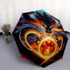 1pc Dragon Heart Automatic Opening and Closing Umbrella - Small Umbrella Suitable for Various Occasions N036