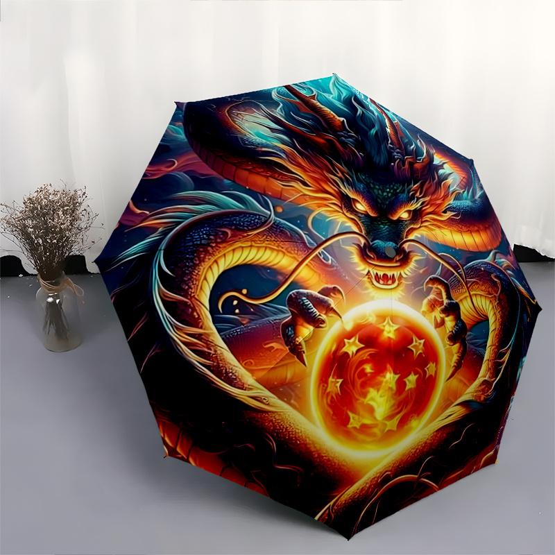 1pc Dragon Heart Automatic Opening and Closing Umbrella - Small Umbrella Suitable for Various Occasions N036