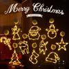 Suction Cup Snowflake Light Warm Light Christmas Decoration  Holiday Lighting
