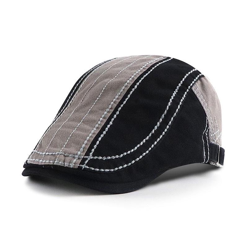 

Simple two-tone baseball cap for men and women, suitable for young and middle-aged adults чёрный