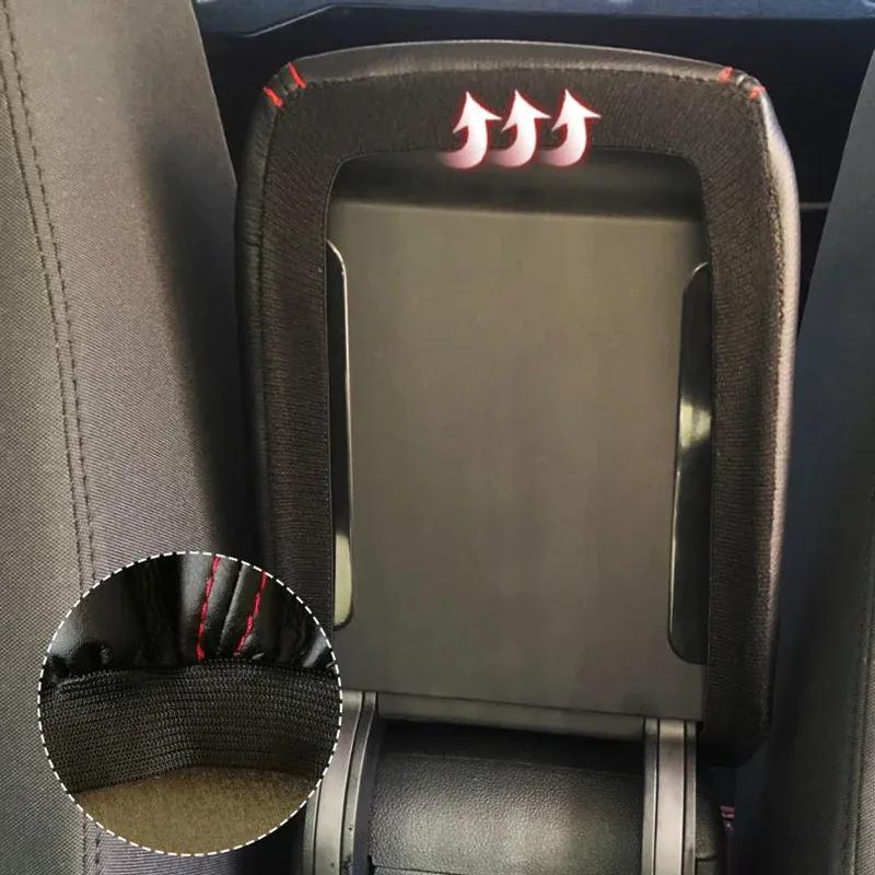 New PU Leather Car Armrest Box Center Console Lid Armrest Cover Car Accessories For VW Volkswagen Golf 7 MK7 2012 -2019