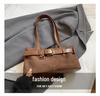 2025 Vintage Texture Tote Bag - Versatile European & American Design, Trendy Casual Women's Underarm Bag
