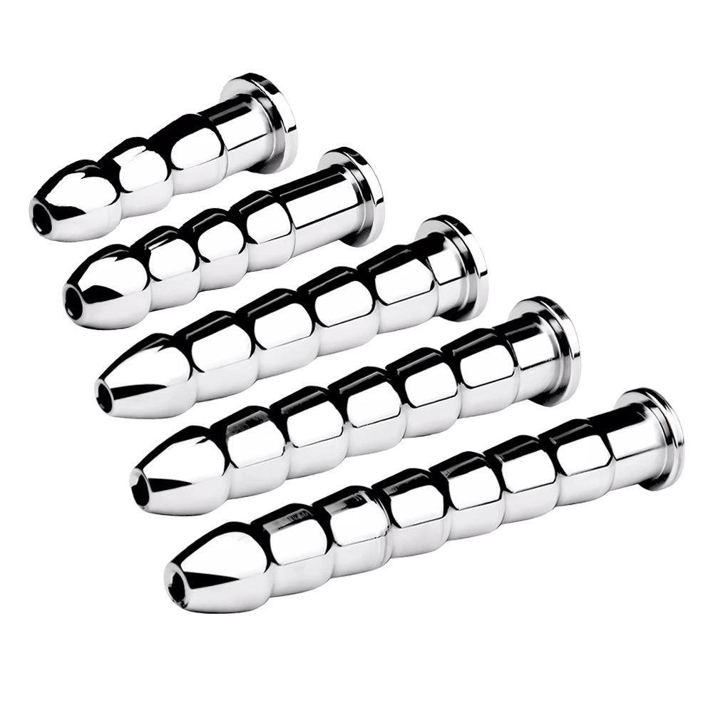 Men's Urethral Masturbation Stick Metal Stainless Steel Pull Bead Dilator Sounding Gay Sex Toy Penis Pulg Chastity