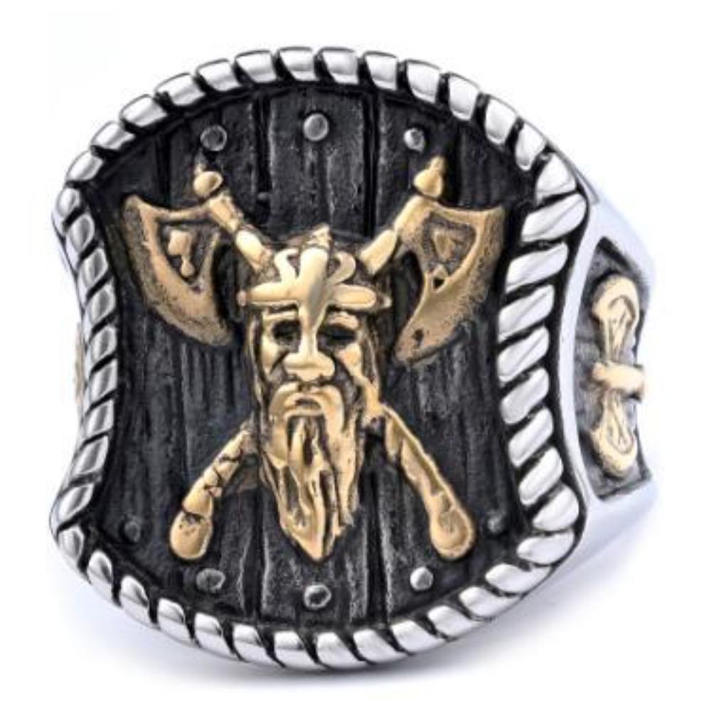 

Винтажное кольцо в скандинавском стиле, титановая сталь, не ржавеет, модная бижутерия для женщин и мужчин, трендовые аксессуары 13