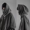 Hooded Sweatshirts Gothic Harajuku Pullover Hiphop Black Hoodie Oversize BF Style Dark Turtleneck Casual Punk Clothes Cool