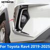 Front Fog Light Lamp Eyelid Eyebrow Trim For Toyota Rav4 Rav 4 Limited/LE/XLE/Hybrid -2024 2025 Carbon Fiber Car Accessories