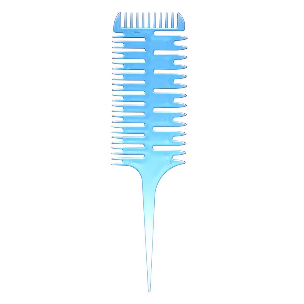Hair Dyeing Comb 3 Way Sectioning Highlight Comb Professional Weave Weaving Comb Hair Dye Styling Tool For Salon Use