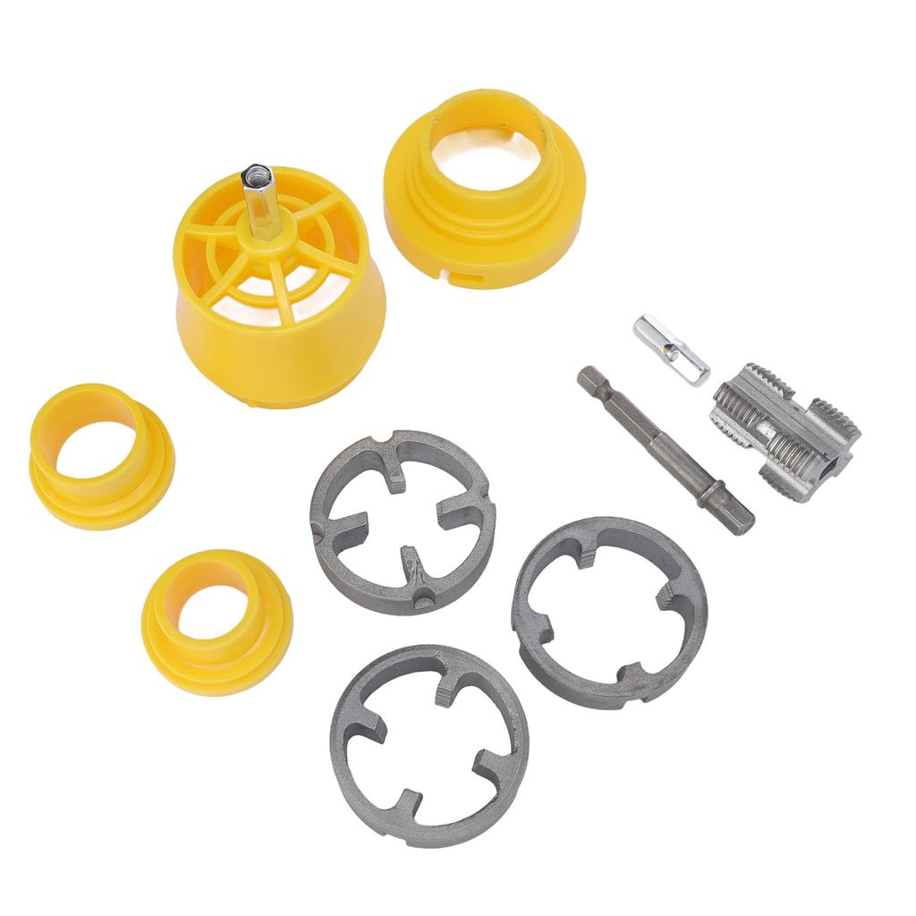 PPR Pipe Threader Kit 14 Inch Hex Shank G12 G34 Standard Thread Pipe Threader Plumbing Tools