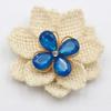 New 4 pieces of 25 * 29MM gold droplet protein alloy flower plate DIY clothing accessories hair accessories decoration accessori