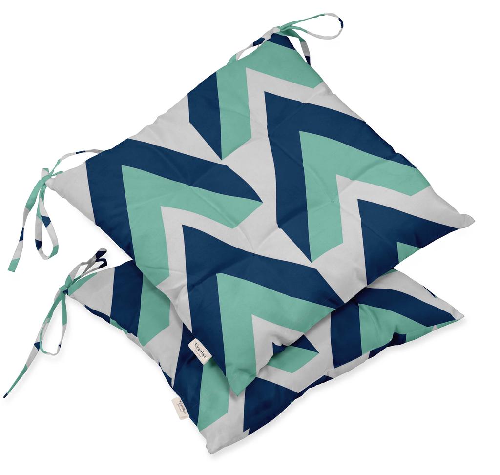 Vargottam Indoor Outdoor Tufted Printed Square Seat Patio Cushion Set Of 2 Water Resistant Patio Furniture Seat Cushion 19,inches, Purple |