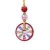 Natural Cinnabar Red Sand Ghost Coin Peace Buckle Pendant