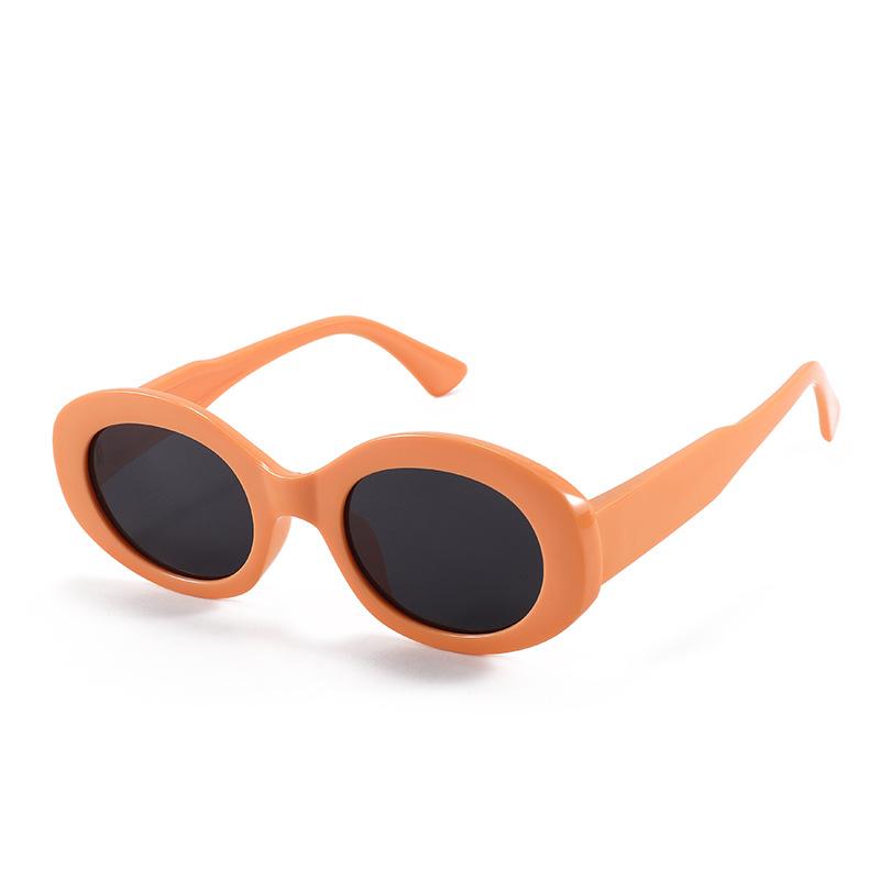 Stylish Polarized Childrens Sunglasses Oval Frame Summer Outdoor Uv Protection