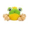 Plush Frog Dog Toy Interactive Tug-of-War Toy Squeaky Stuffed Frog with Rope Knots Chew Toy for Dogs Puppy Teething