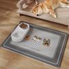 VIKAMA Pet Diatom Mud Floor Mat Dog Bowl Mat Cat Absorbent Bowl Mat Pet Food Leakage Prevention No-Wash Mat