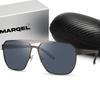 MARQEL Moderne metalliske pilotsolbriller L6581 – UV400-linser, premium gaveemballasje