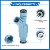 Fuel Injector Compatible for Dodge for Ram 1500 02-07 4.7L for Dodge Dakota 01-07 4.7L, Flow Matched Plastic Blue Fuel Injection Nozzle Item