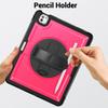 For iPad Pro 13 (2025)/13 (2024) Case Kickstand PC TPE Tablet Cover with Hand Strap