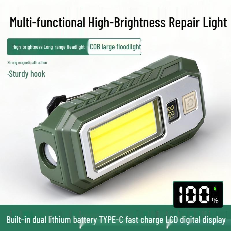 Rechargeable Ultra-Bright Magnetic LED Work Light with Digital Display