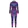 Multicolour Printing Holiday Party Women Adult Ghost Punk Style Cosplay Performance Costume Bodysuits Rompers