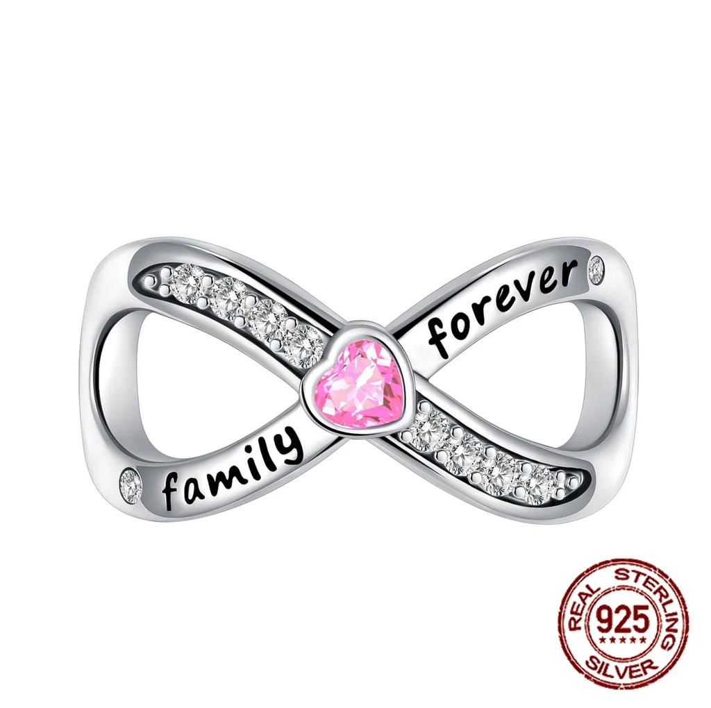 925 Silver Family Grandma Love You Mother Beads Pandent Charm Fit 4MM Hole Diameter Bracelet DIY Bead Ms Jewelry Gift