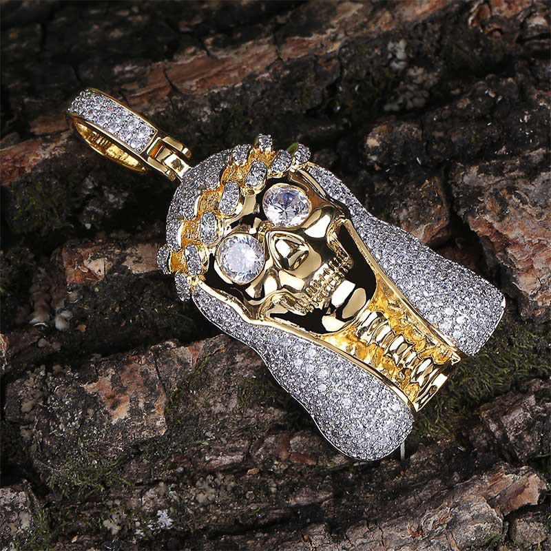 

Unisex Statue of Liberty Pendant Necklace with Micro-set Zircon, Hip Hop Style