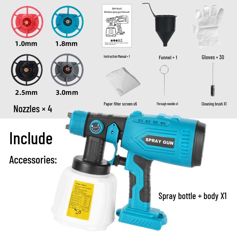 Bosch 18V Electric Paint Sprayer (No Battery) Large Caliber Charging Gun