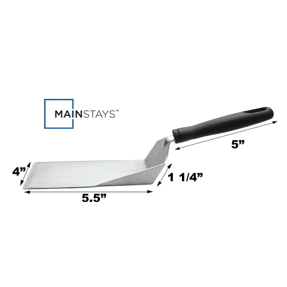Durable Stainless Steel Kitchen Spatula Ergonomic Design Dishwasher Safe Large Turner Anti-Slip Handle Cooking Griddle Food