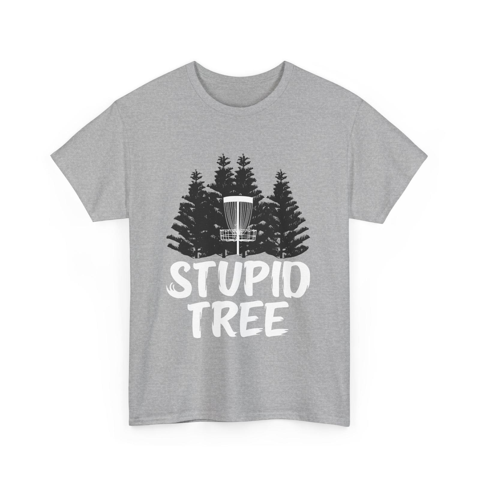 Disc Golfing Shirt Disc Golf Sports Lovers Stupid Tree Disc Golfer Shirt M