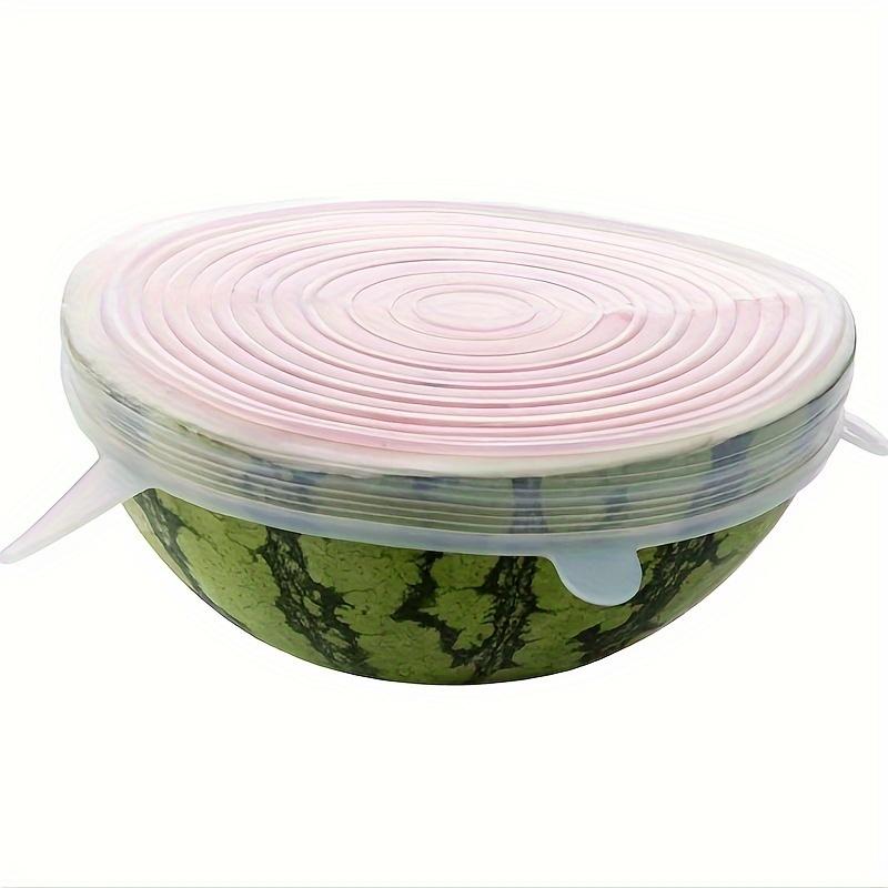 6PCS/SET  Silicone Elastic Cover, Reusable and Durable Food Storage Bowl Cover, Dishwasher and Refrigerator Safe Storage
