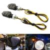 1 Peça Super Brilhante Motocicleta Led Luz de Seta Mini Universal Led Lâmpada de Motocicleta Âmbar Pisca-pisca Led Luzes Indicadoras