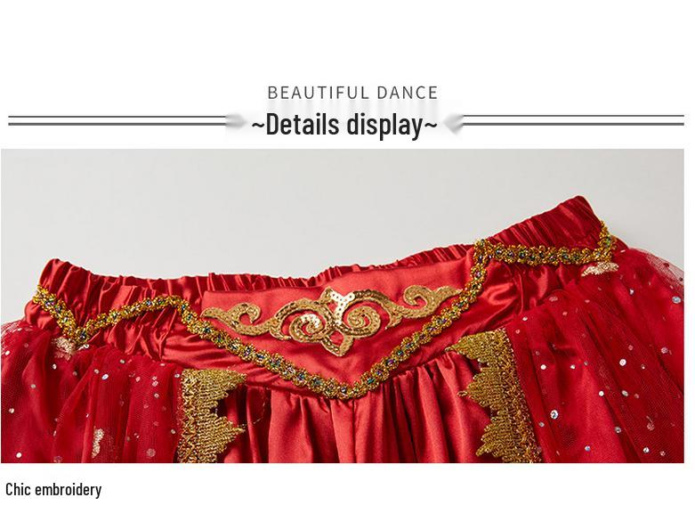 Fashion Huayu Indian Dance Costume: Adult Belly Dance Outfit with Xinjiang Dance Lantern Wide-Leg Pants