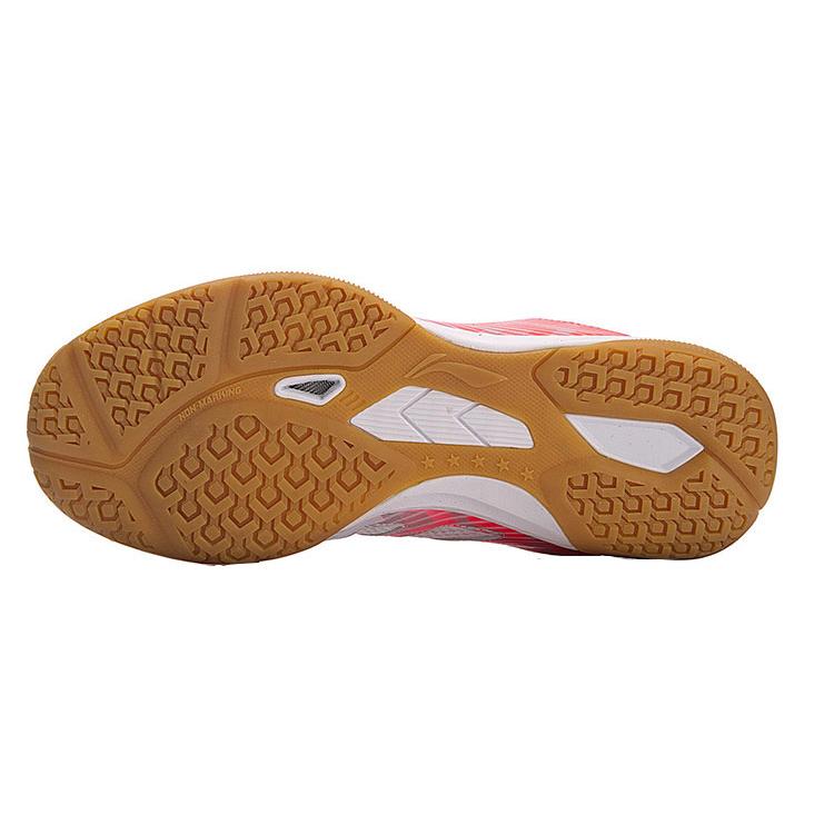 Li Ning Cushioning, Wear Resistant Low top Running Shoes Women's Red White APPM004-1