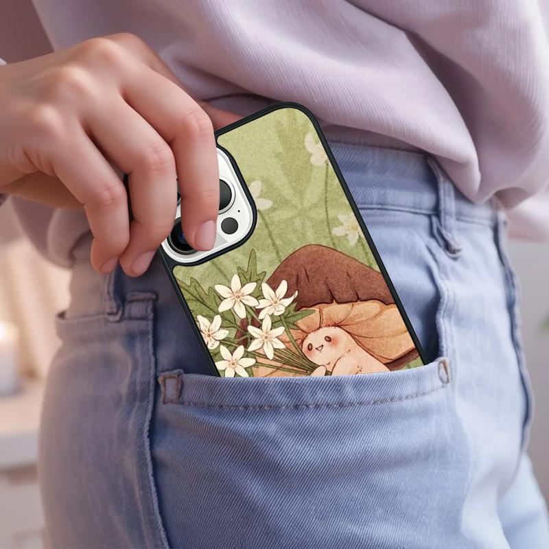 Mushroom Phone Case For iPhone 17 Air 15 16e 14 13 Pro Max Coque 12 11 Pro Max PLUS Cover