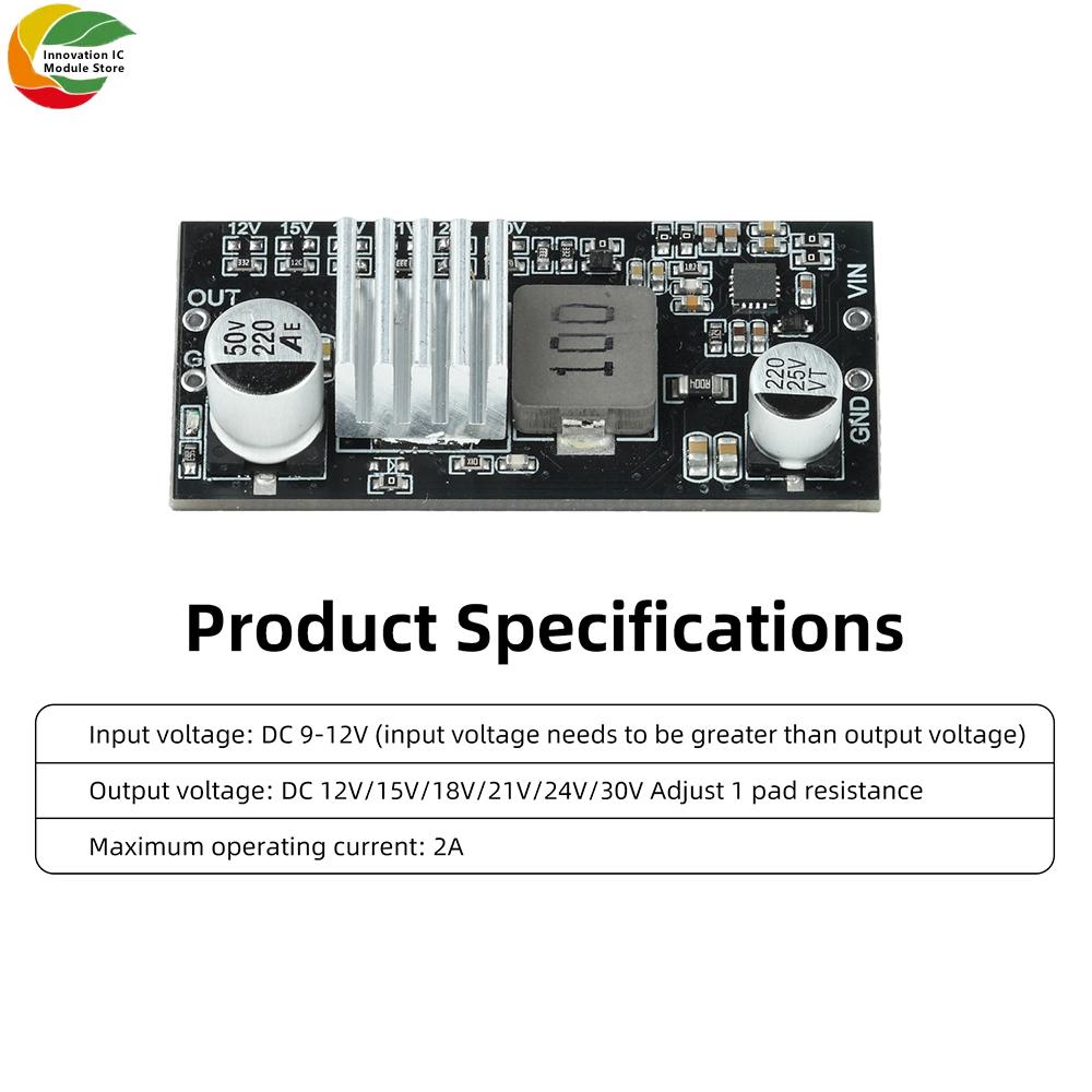 DC-DC Boost Module: 9-11V to 11V, 18V, 11V, 11V, 11V; 1A Adjustable Voltage Output; Power Module; High Conversion Efficiency